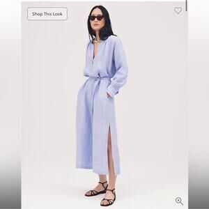 J.Crew Petite Cabana dress in linen